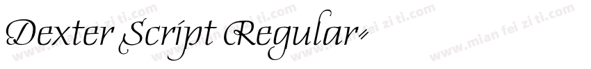 Dexter Script Regular字体转换